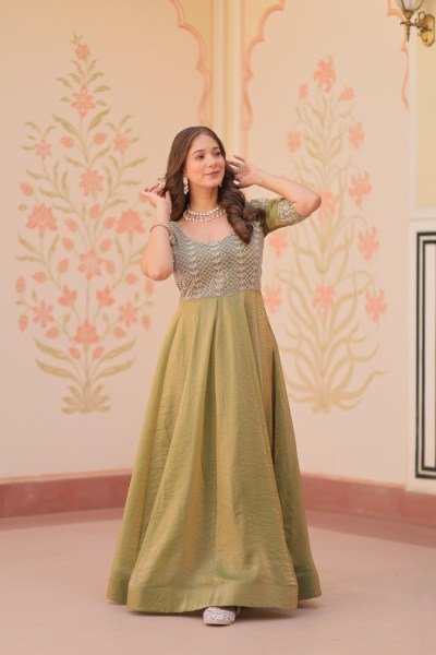 Fandy Designer partywear  Gown  Ethnic Gown