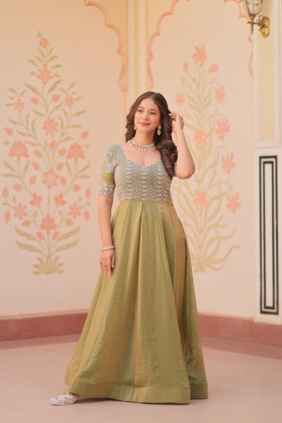 Fandy Designer partywear  Gown  Ethnic Gown