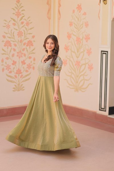 Fandy Designer partywear  Gown  Ethnic Gown